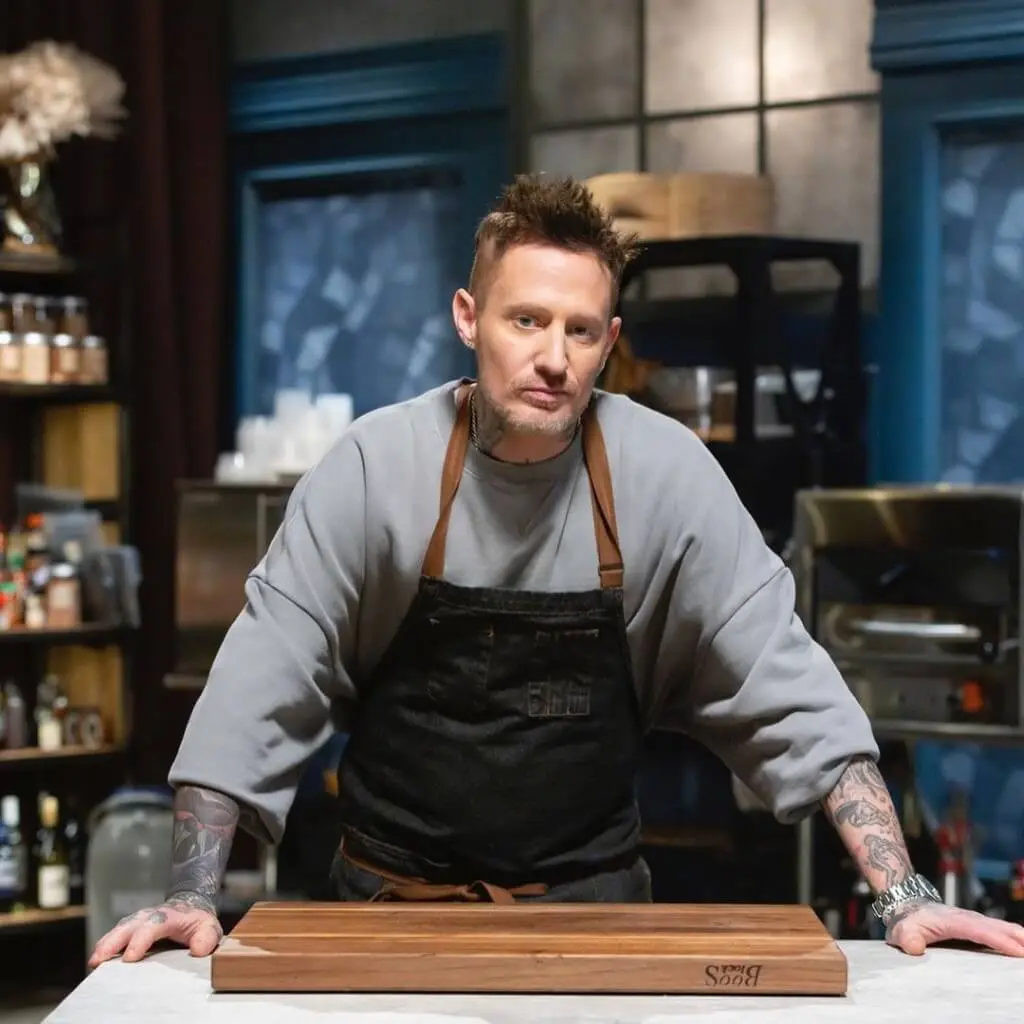 chef Michael Voltaggio in kitchen